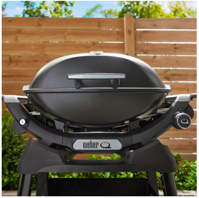 Weber Q 2200N Gasgrill mit Seitentischen und kompaktem Stand, 1501100